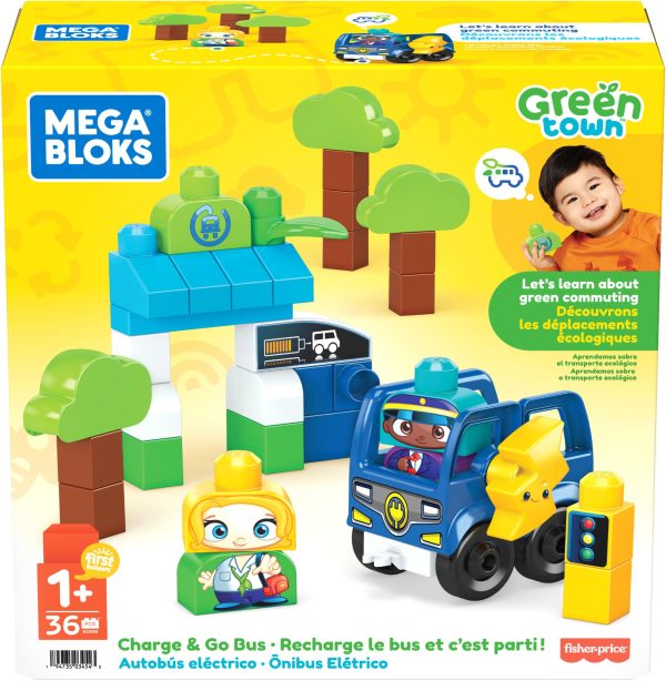 Mega Bloks Green Town - Opladen en rijden maar Bus - Afbeelding 5