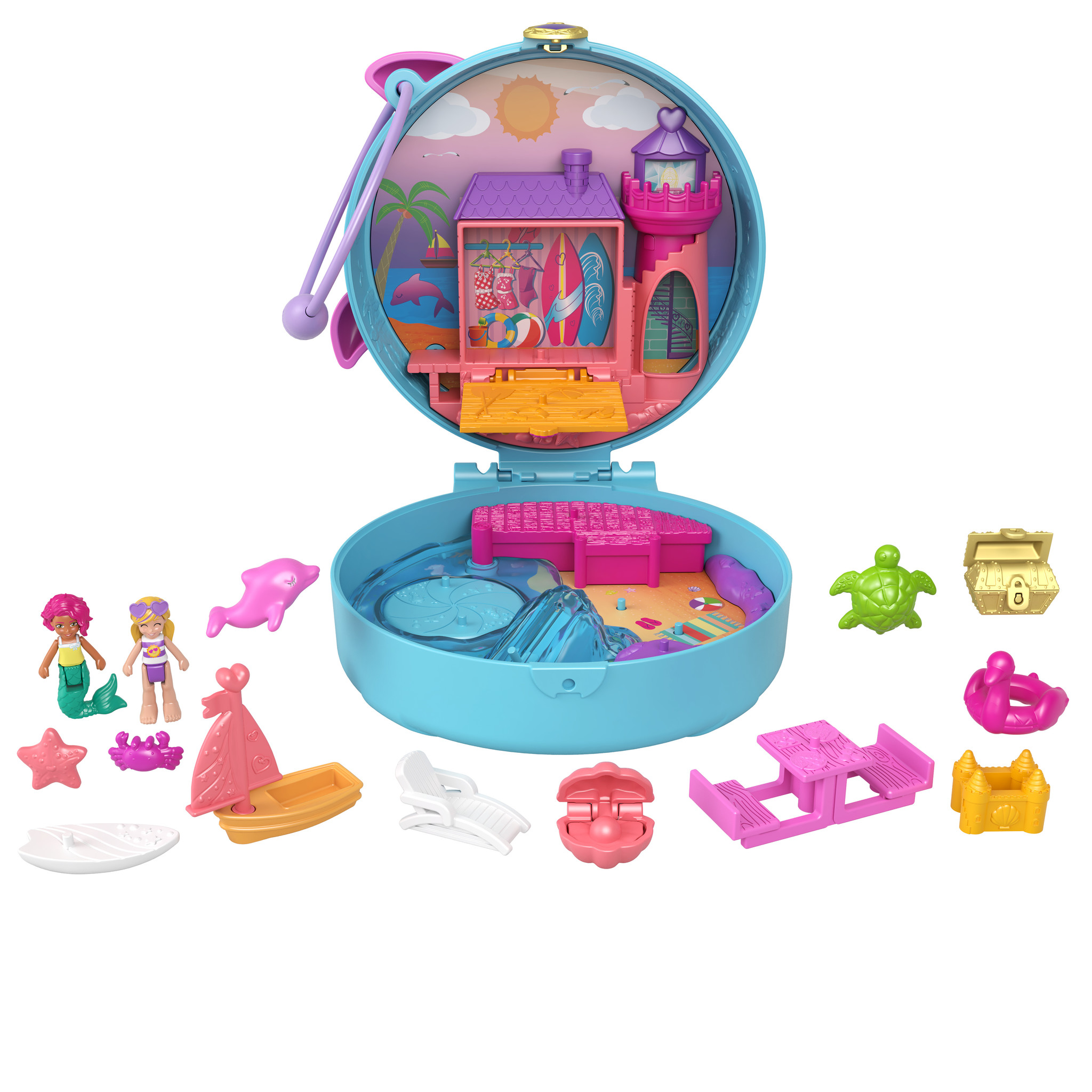 Polly Pocket Big Pocket World - Dolfijnenstrand