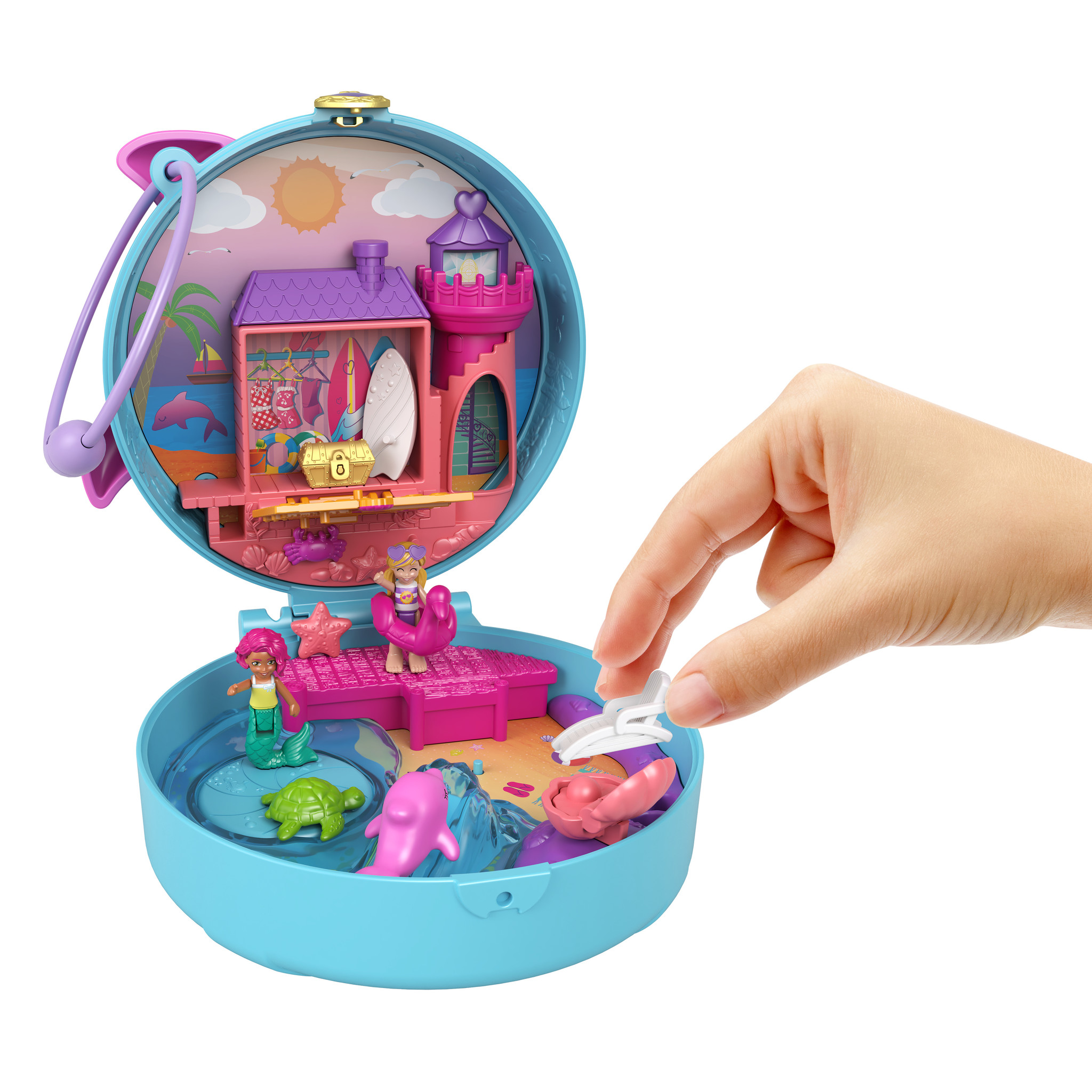 Polly Pocket Big Pocket World - Dolfijnenstrand - Afbeelding 4