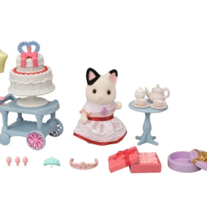 Sylvanian Families – Feestspeelset met Tuxedo kat meisje