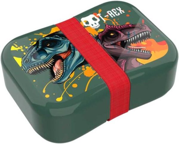 Lunch Buddies - Brooddoos STRAP T-REX 185x185x68mm