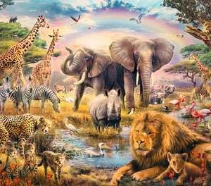 Puzzel (XXL) 100stuks – Afrikaanse savanne