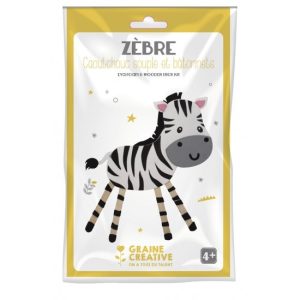 Kit rubber en stokjes – Zebra