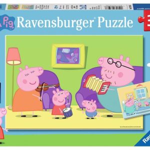 Puzzel (2x12stuks) – Peppa Pig – Thuis bij Peppa Pig