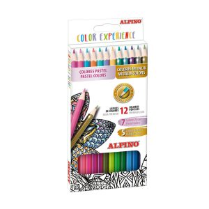 Alpino Kleurpotloden Color Experience Pastel & Metallic – 12stuks