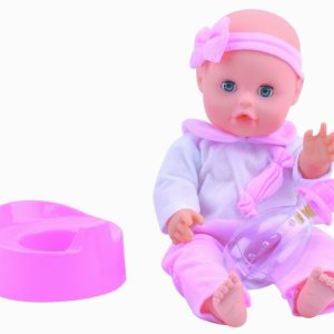 Bambolina Amore Babypop (33cm) met potje en drinkfles