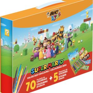 BIC Kids – Super Mario coloring box 70 stuks