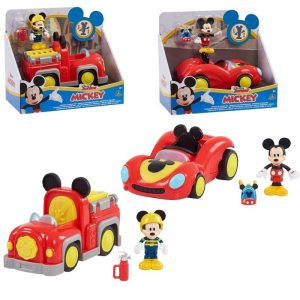 Disney Junior Mickey Mouse – Voertuig met actiefiguur 7,5cm – 1 exemplaar