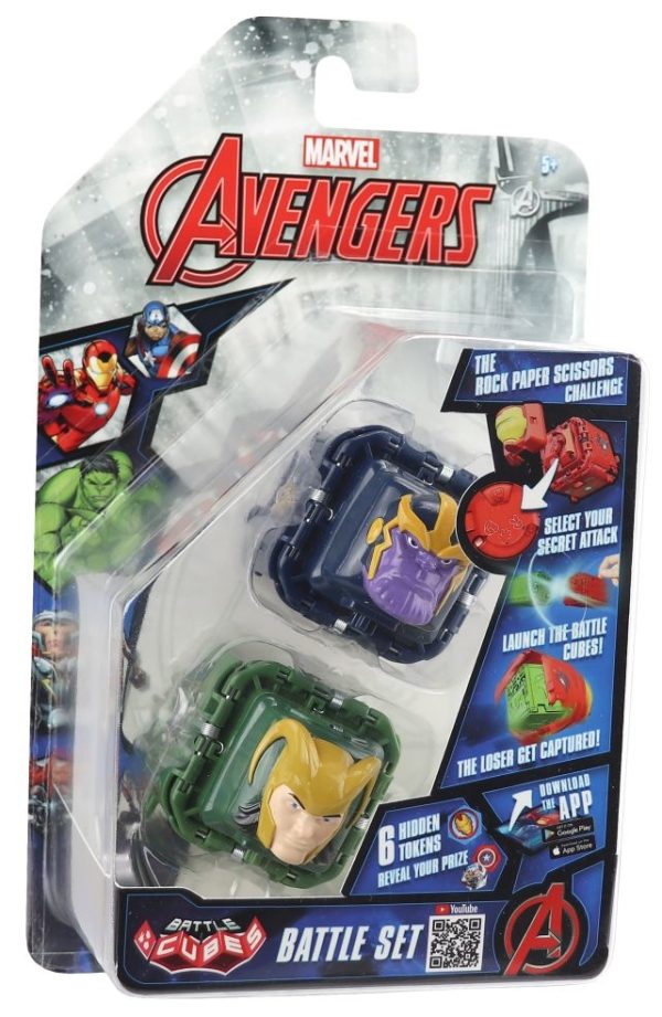 Marvel Avengers Battle Cubes - Battle Set Thanos Vs Loki