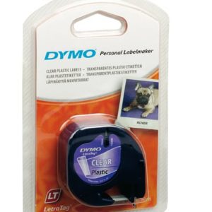 DYMO S0721530 labelprinter-tape Zwart op zilver