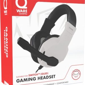 Qware Gaming Switch Stereo Headset – zwart/wit