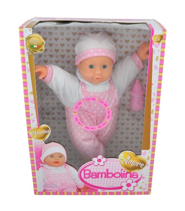 Bambolina Amore Babypop (40cm) met babygeluidjes