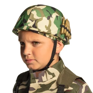 Kinderhelm Militair (verstelbaar)