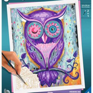 Schilderen op nummer – Dreaming Owl