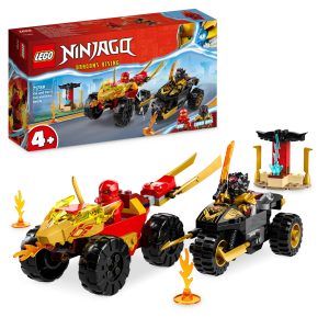 LEGO Ninjago Kai en Ras’ duel tussen auto en motor – 71789