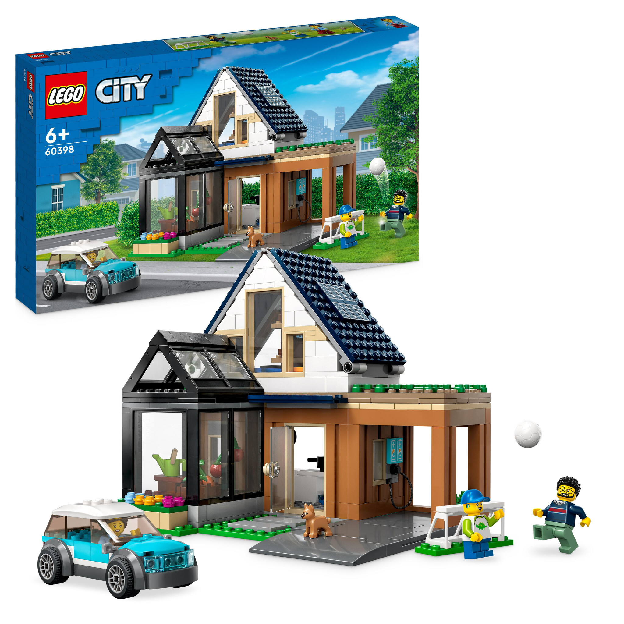 LEGO City Gezinswoning met elektrische auto - 60398 - Afbeelding 2