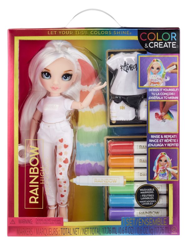 Rainbow High Color & Create Fashion Doll - Purple Eyes