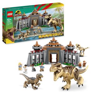 LEGO Jurassic World Jurassic Park Bezoekerscentrum: T-rex & raptoraanval –