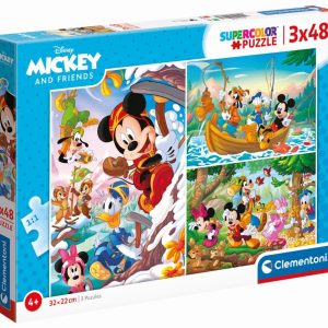 Puzzel (3x48stuks) – Disney Mickey and Friends