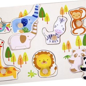 Classic World Knopjespuzzel (hout) – Zoo