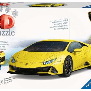 3D Puzzel (108stuks) – Lamborghini Huracán EVO (geel)