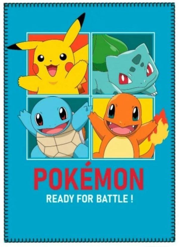 Pokémon - Polar fleecedeken (100x140cm) - blauw