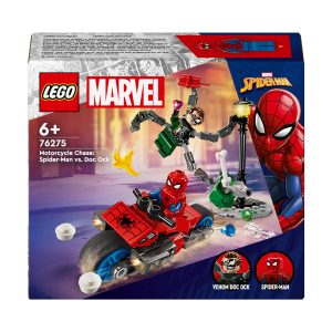 LEGO Marvel Spider-Man Motorachtervolging Spider-Man vs. Doc Ock – 76275