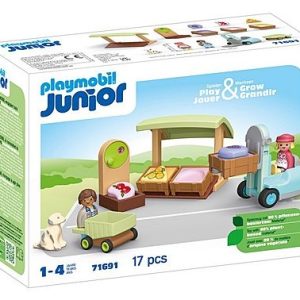 PM Junior – Biologische marktkraam & heftruck