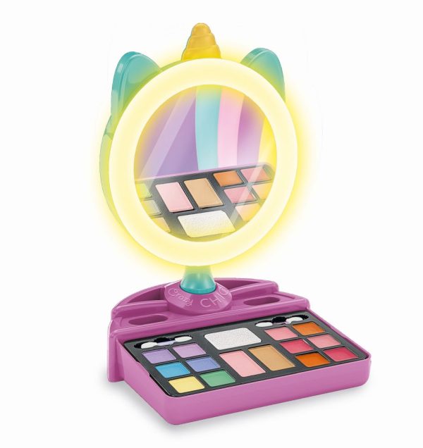 Crazy Chic - Eenhoorn make-up set spiegel met licht. 6+. 54418855 - Afbeelding 2