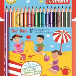 Stabilo Trio thick kleurpotloden – Etui (karton) 18stuks