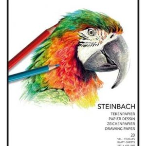 Tekenblok Steinbach A3 (297x420mm) 250gr/20vel – wit