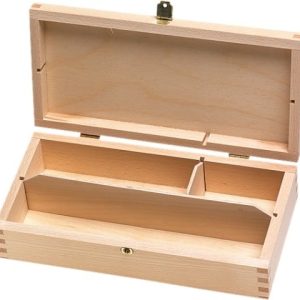 Tekendoos (hout) 25x12x6cm (3 compartimenten)
