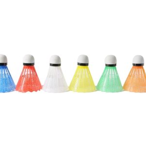 Badmintonpluim (plastic) neon – 6stuks