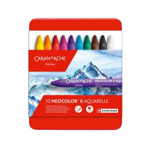 Caran d’Ache Waskrijt “Neocolor II” – 10stuks in metalen doos