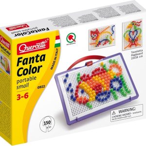 Quercetti FantaColor Steeknagels – Portable Small 150-delig (Ø 10mm)