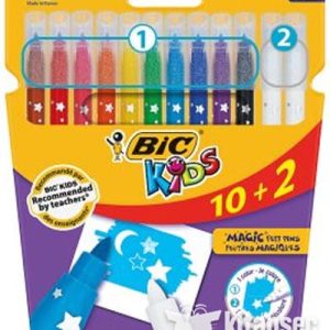 BIC Kids Viltstiften Magic Felt Pens – 10+2 gratis