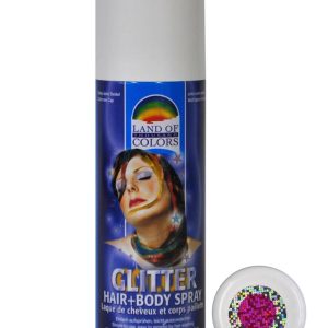 Glitterspray lichaam/haar – 1 kleur