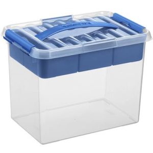 Q-line MultiBox 9L met inzet – transparant/blauw