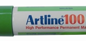 Artline Permanente Marker “100N” schuine punt, lijndikte 7.5-12mm – groen