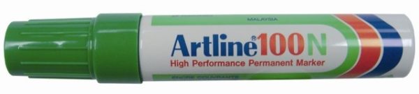 Artline Permanente Marker "100N" schuine punt, lijndikte 7.5-12mm - groen