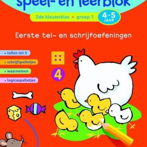 Reuzeleuk speel- en leerblok (4-5jaar) Tel- en schrijfoefeningen