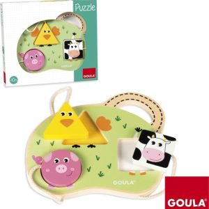 Houten (inleg)puzzel – Boerderijdieren