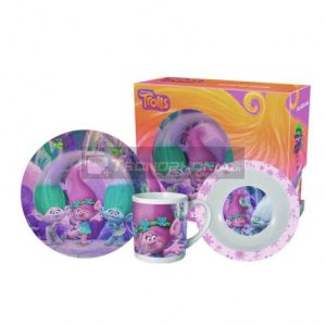 Trolls – Ontbijtset in Gift Box