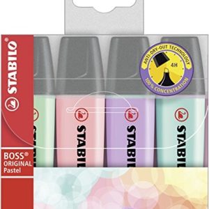 Stabilo BOSS Original – Etui 4stuks pastel