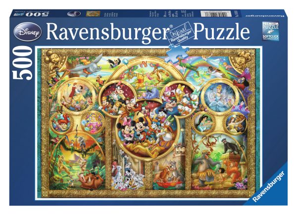 Puzzel (500stuks) - Disney - Famous Disney characters - Afbeelding 2