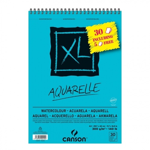 Canson XL Aquarel A3 (297x420mm) 300gr/30vel