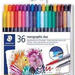 Staedtler Brushpen Marsgraphic Duo 0,5-6mm – 36stuks