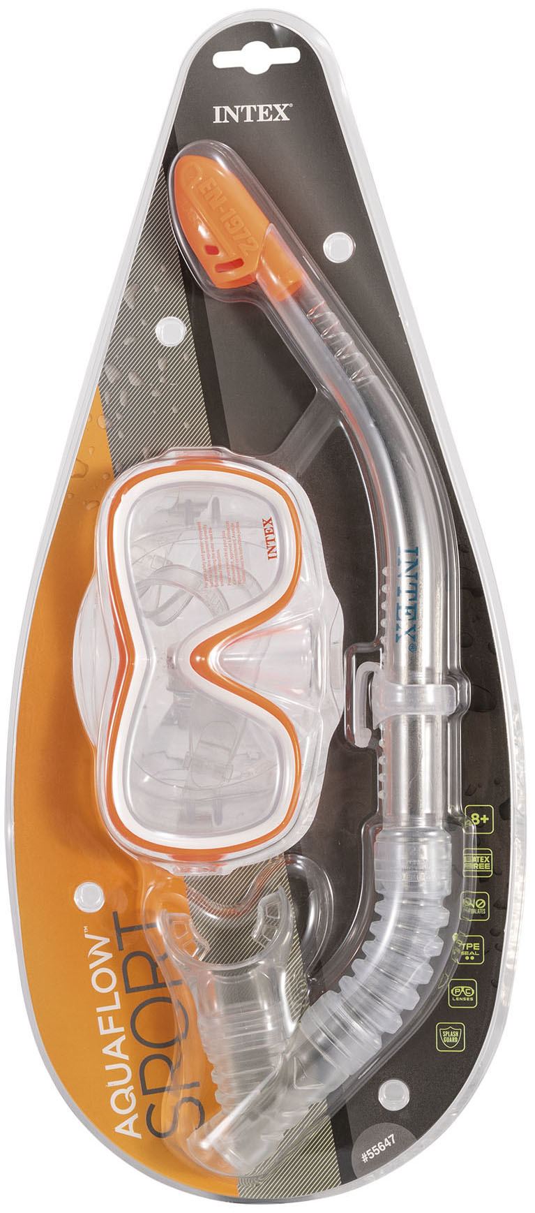 SPORT Duikbril + Snorkel “Wave Rider” – oranje