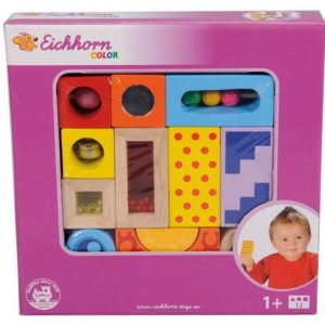 Eichhorn Houten blokken met geluid – 12stuks