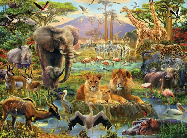 Ravensburger Animals of the Savanna XXL Legpuzzel 200 stuk(s) - Afbeelding 3